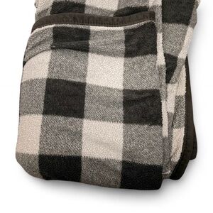 Target Checkered Fleece Blanket - Black and Gray